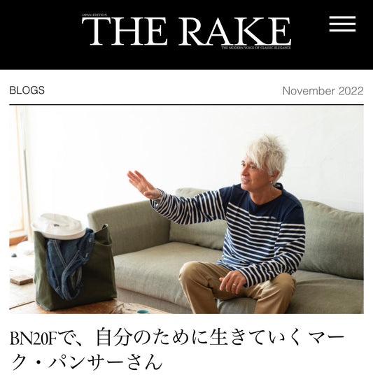 「THE RAKE JAPAN」 にBN20Fの記事が掲載されました
